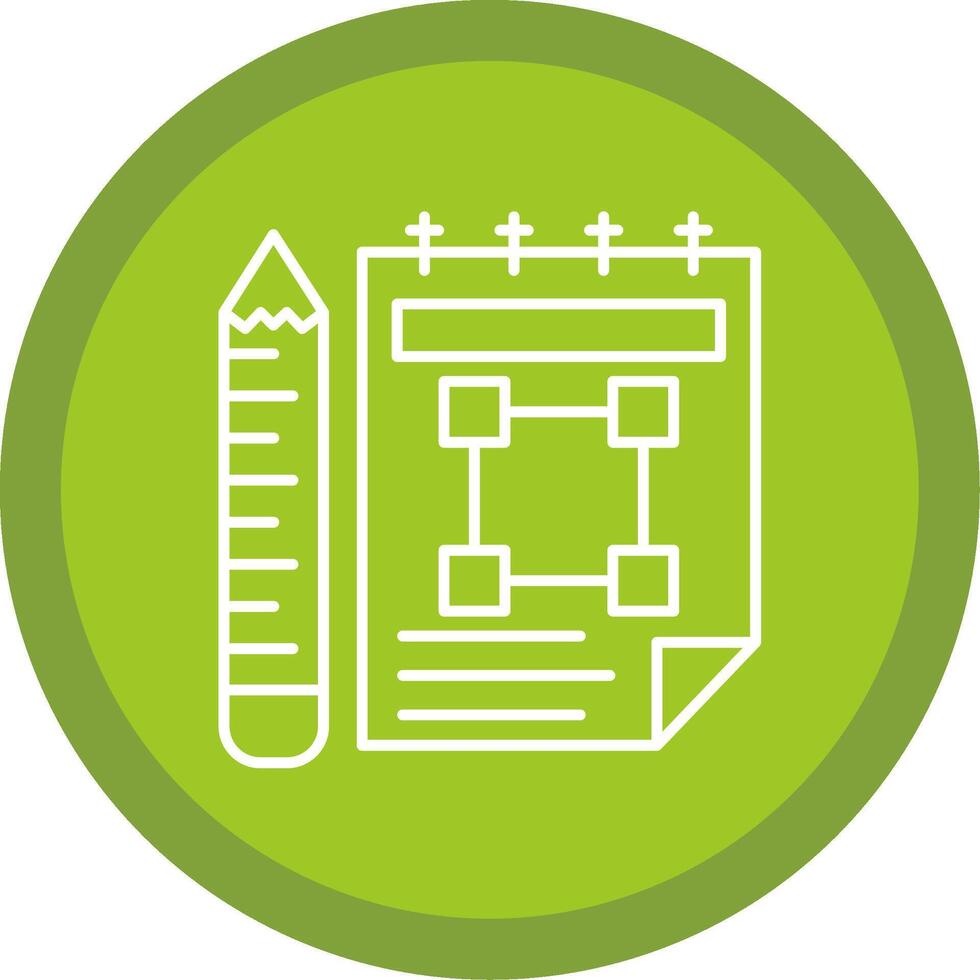 Sketchbook Line Multi Circle Icon vector