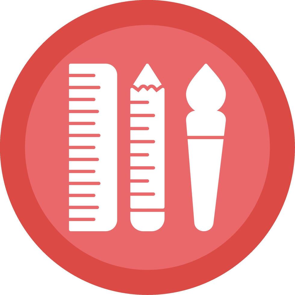 Edit Tools Glyph Multi Circle Icon vector