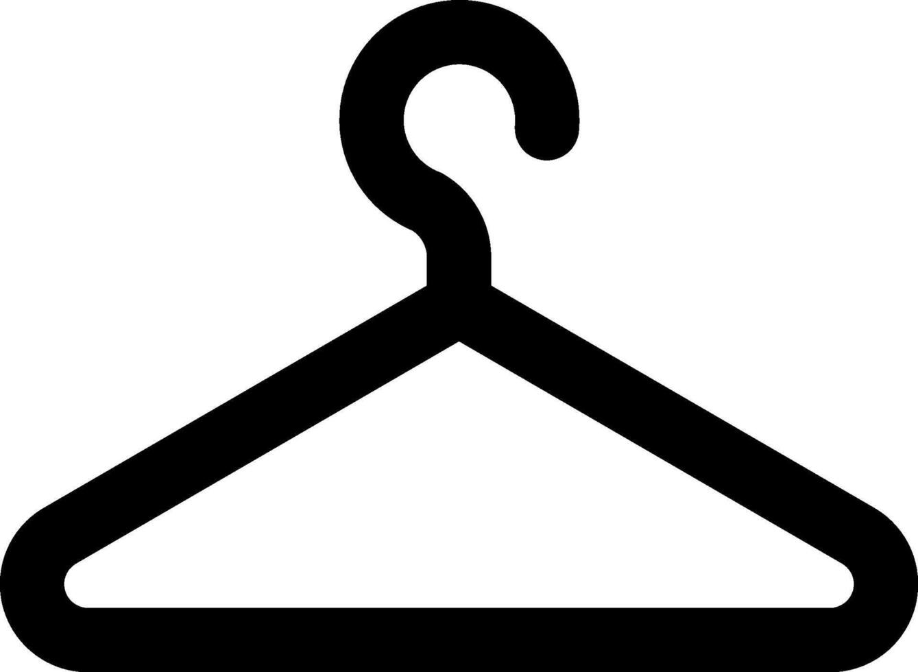 Black and white coat check symbol vector