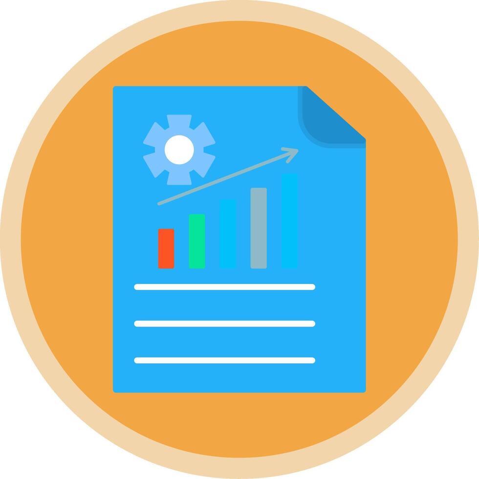 Management Flat Multi Circle Icon vector