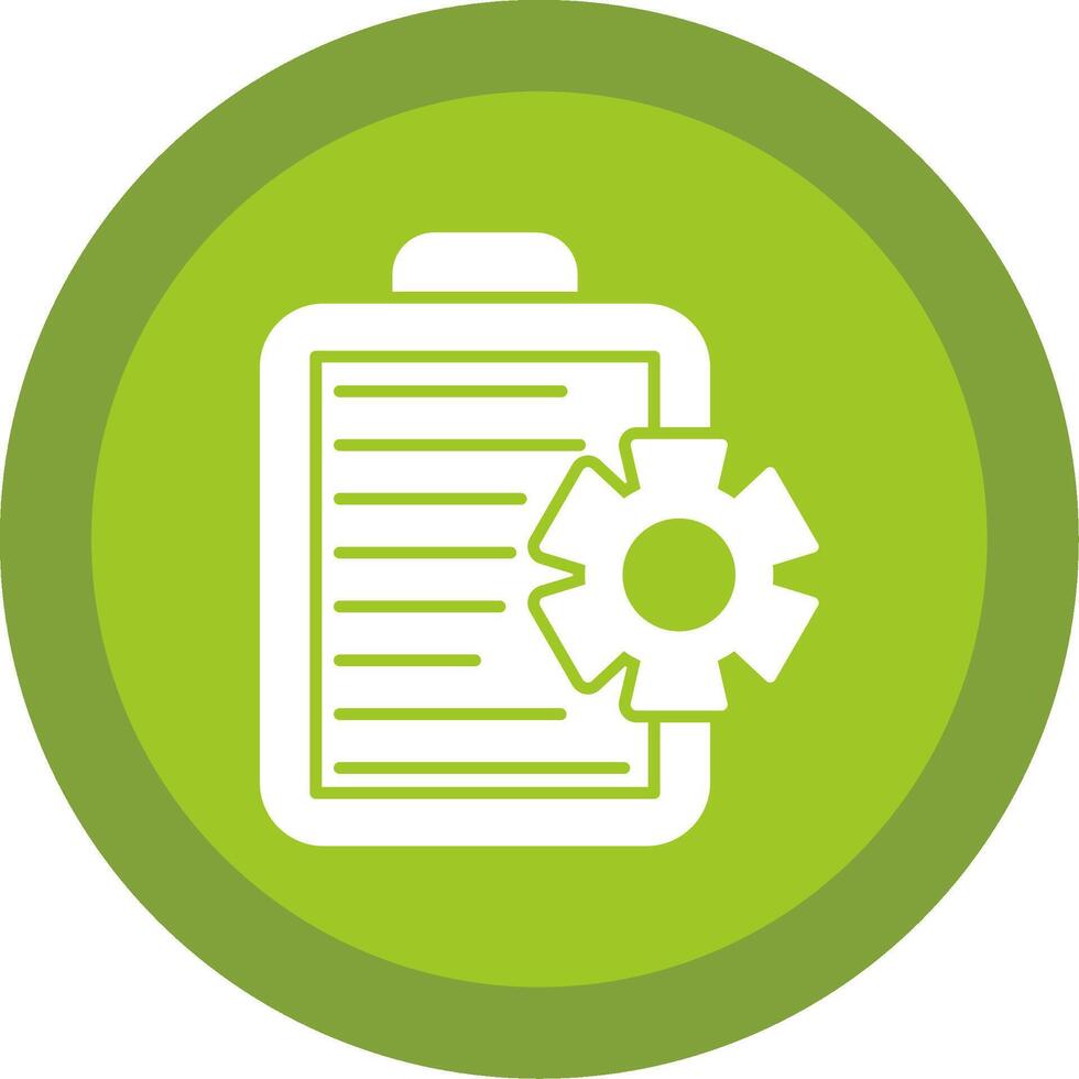Management Glyph Multi Circle Icon vector