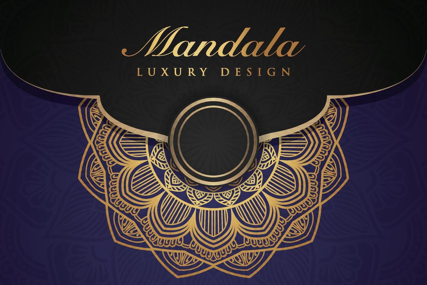 Luxurious mandala background and banner design, suitable for design templates for greeting cards vector