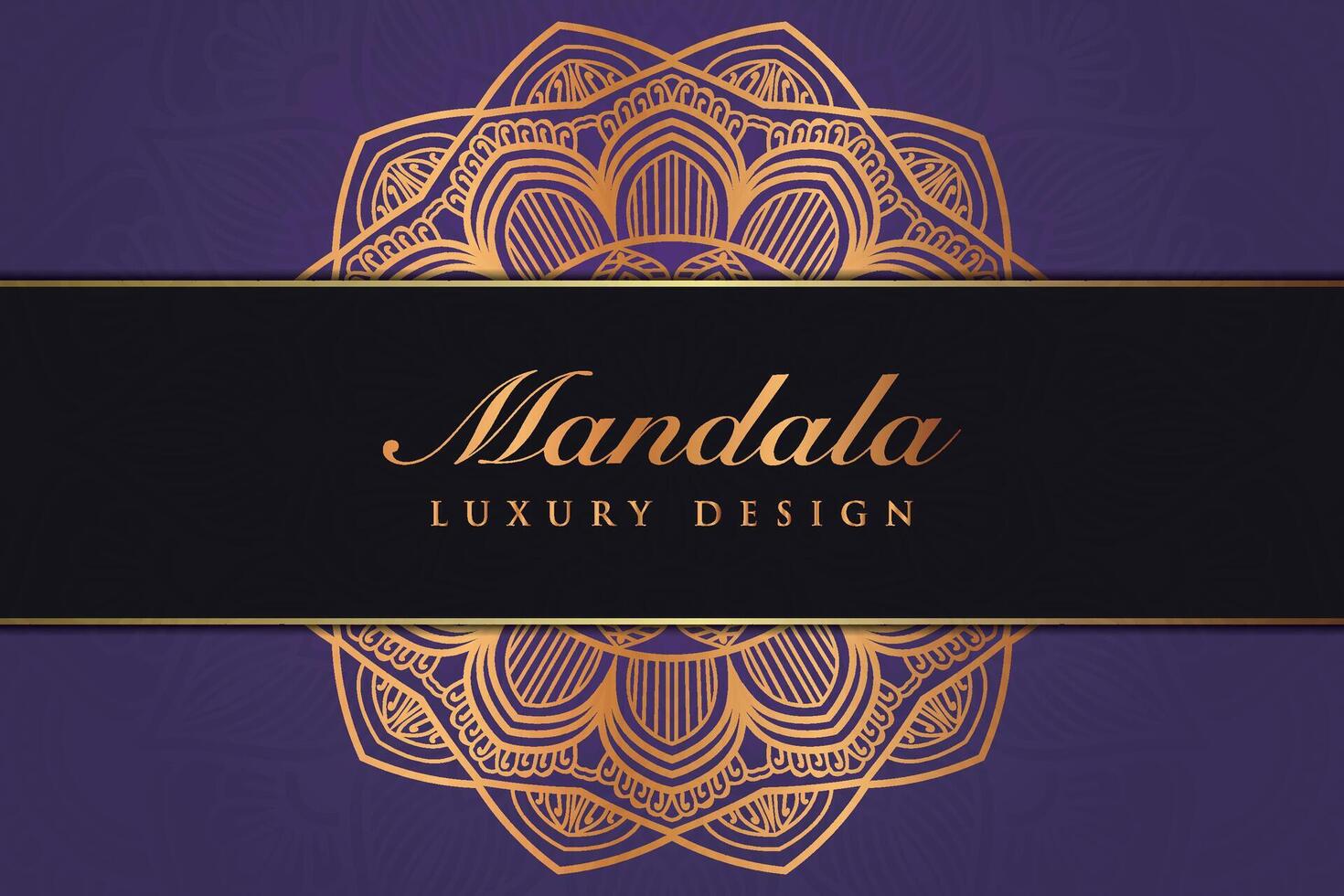 Luxurious mandala background and banner design, suitable for design templates for greeting cards vector