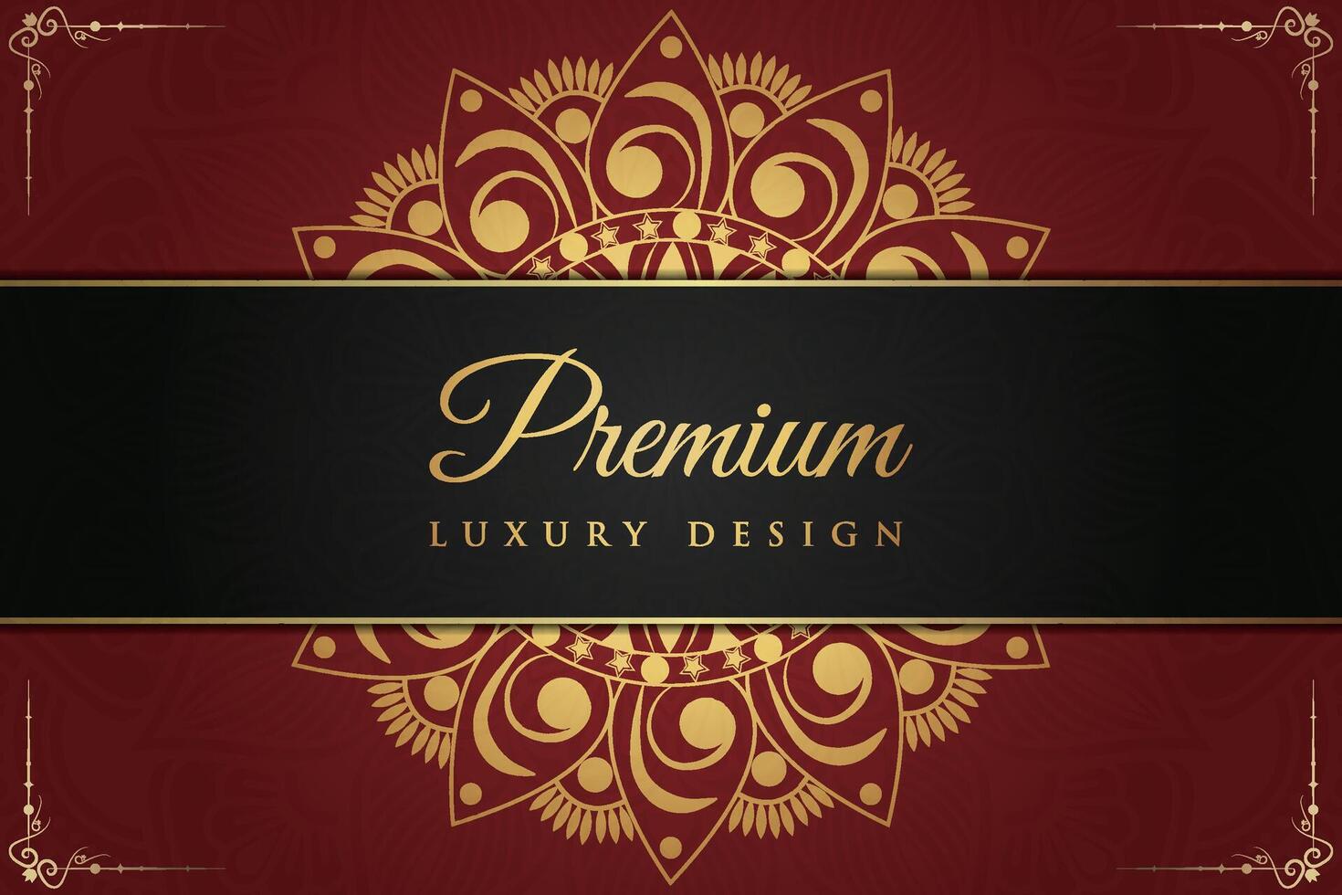 Luxurious mandala background and banner design, suitable for design templates for greeting cards vector