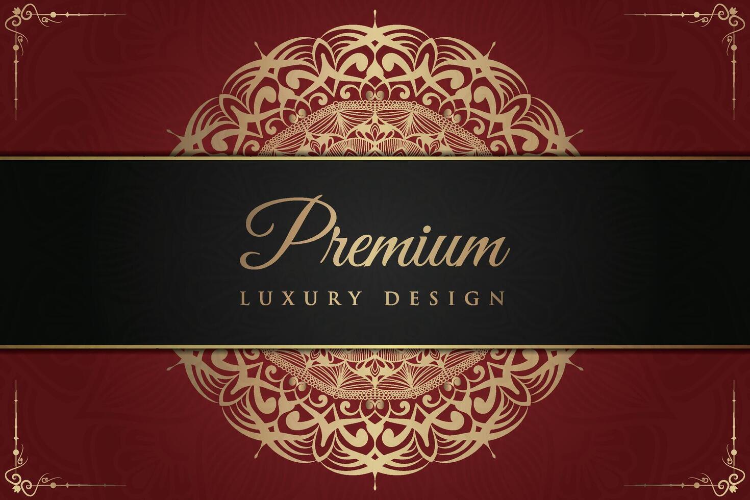 Luxurious mandala background and banner design, suitable for design templates for greeting cards vector