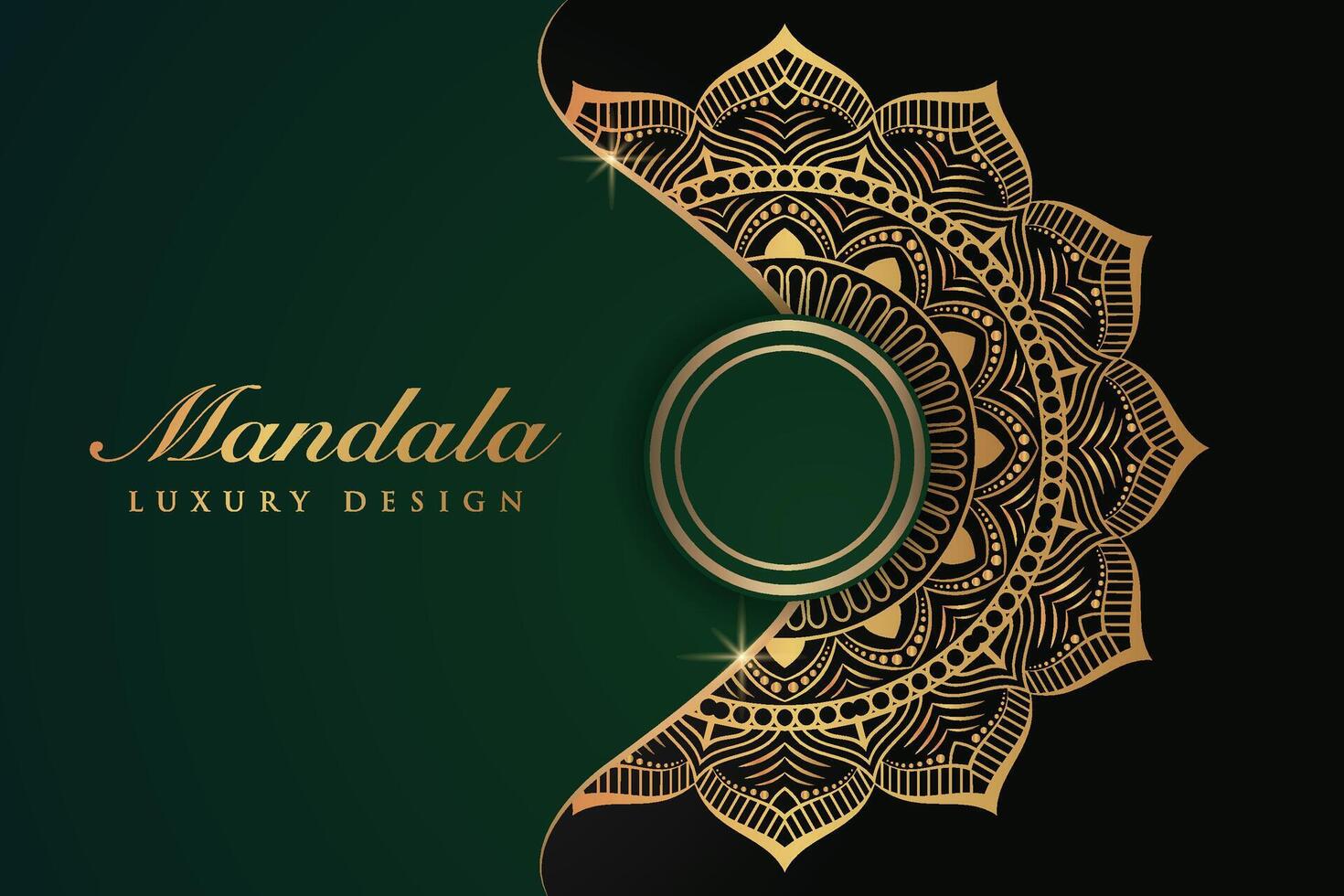 Luxurious mandala background and banner design, suitable for design templates for greeting cards vector