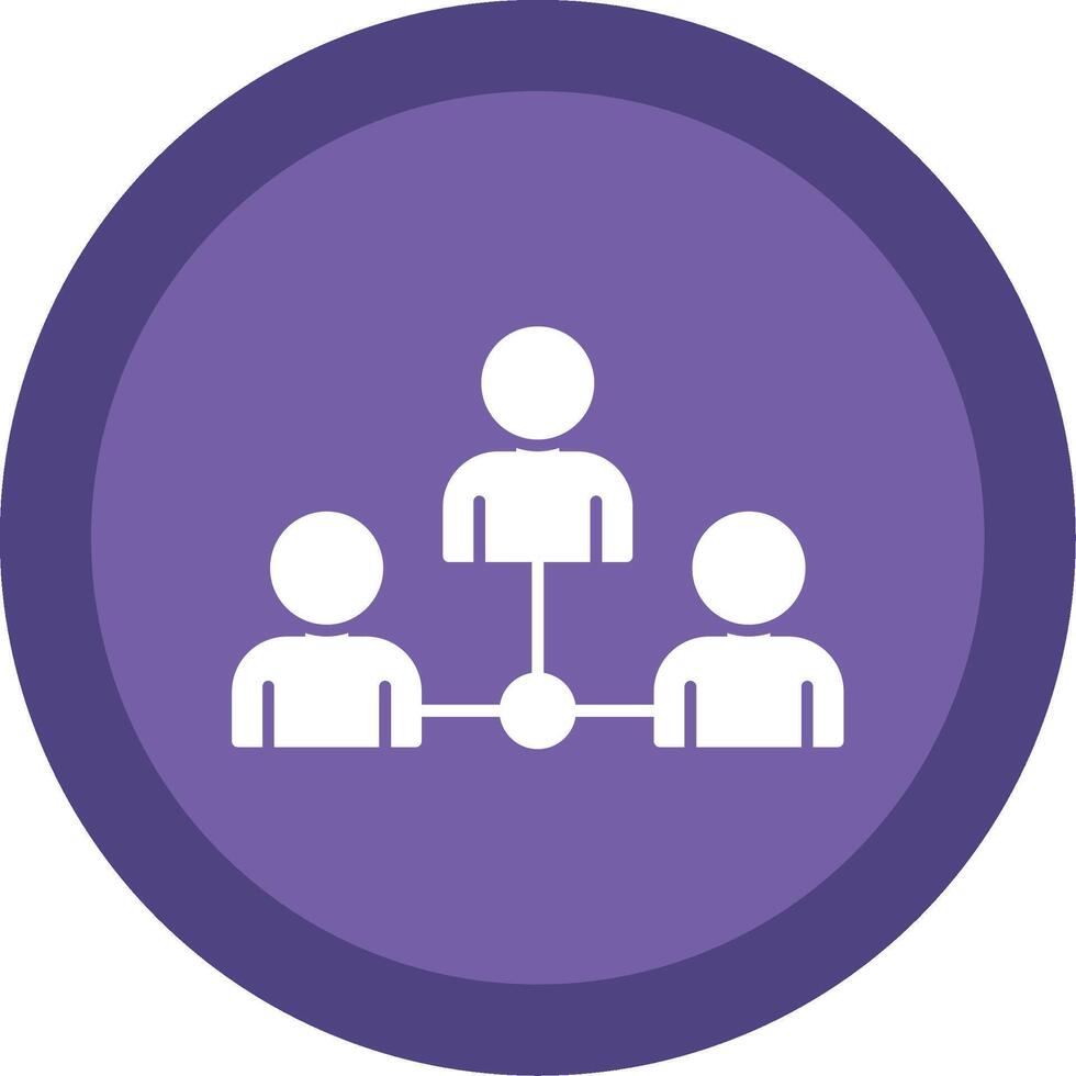 Colleague Glyph Multi Circle Icon vector