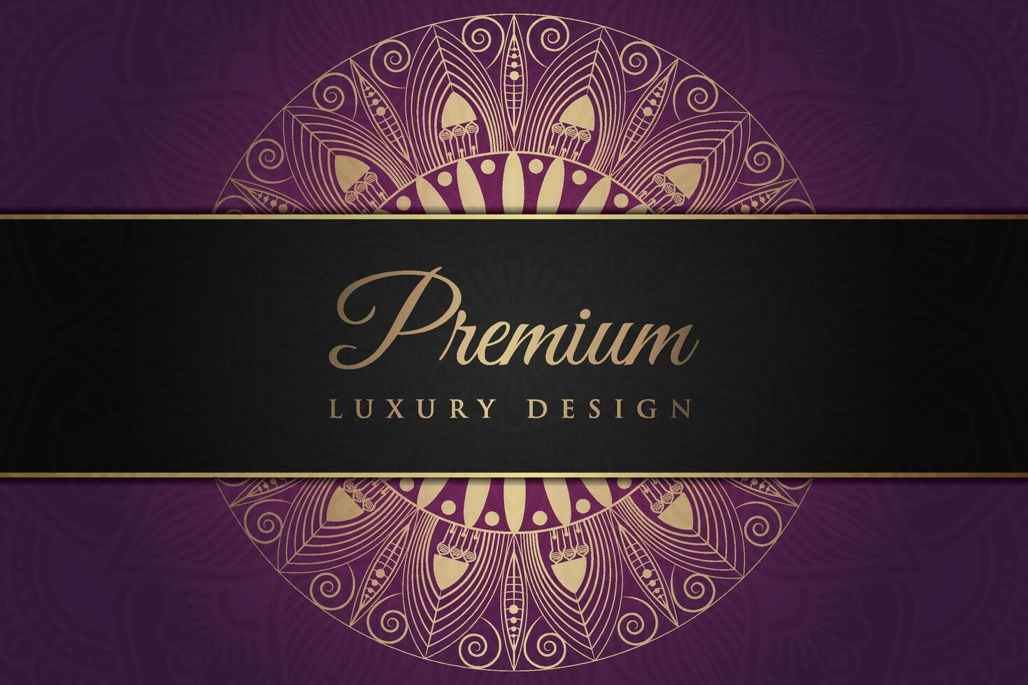 Luxurious mandala background and banner design, suitable for design templates for greeting cards vector