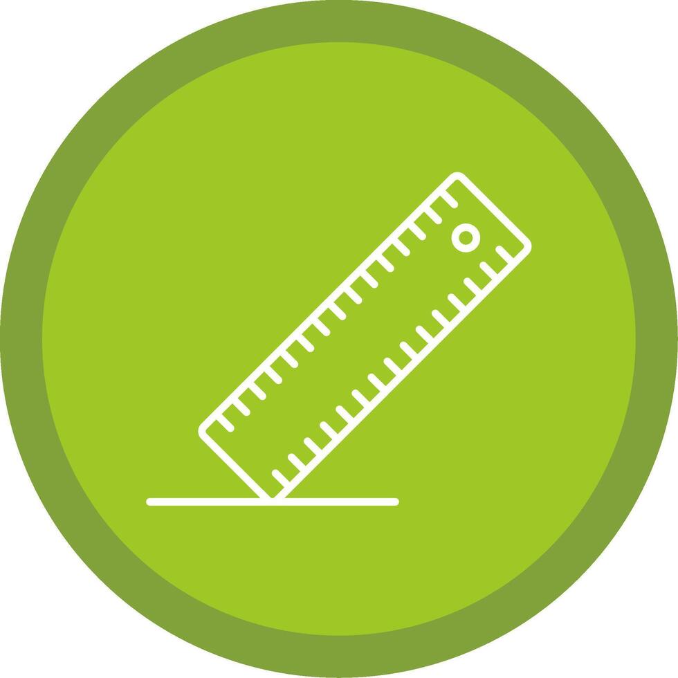 Ruler Line Multi Circle Icon vector