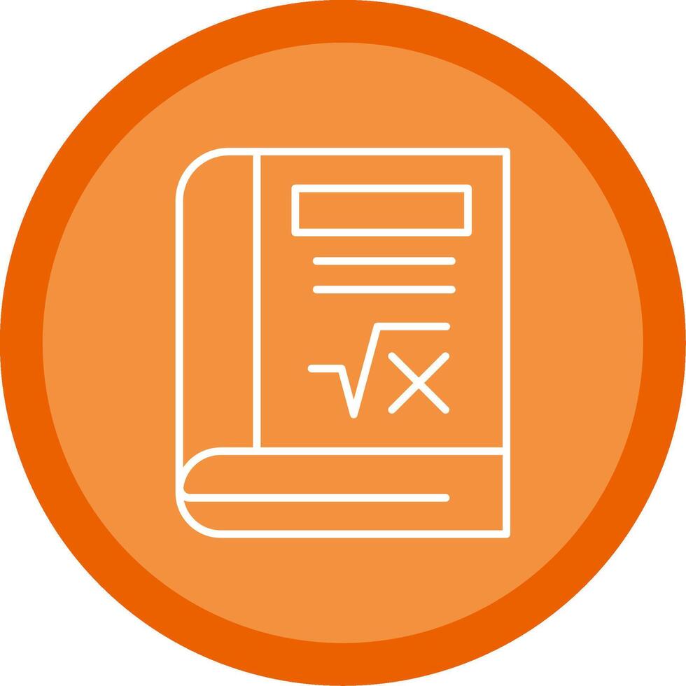 Book Line Multi Circle Icon vector