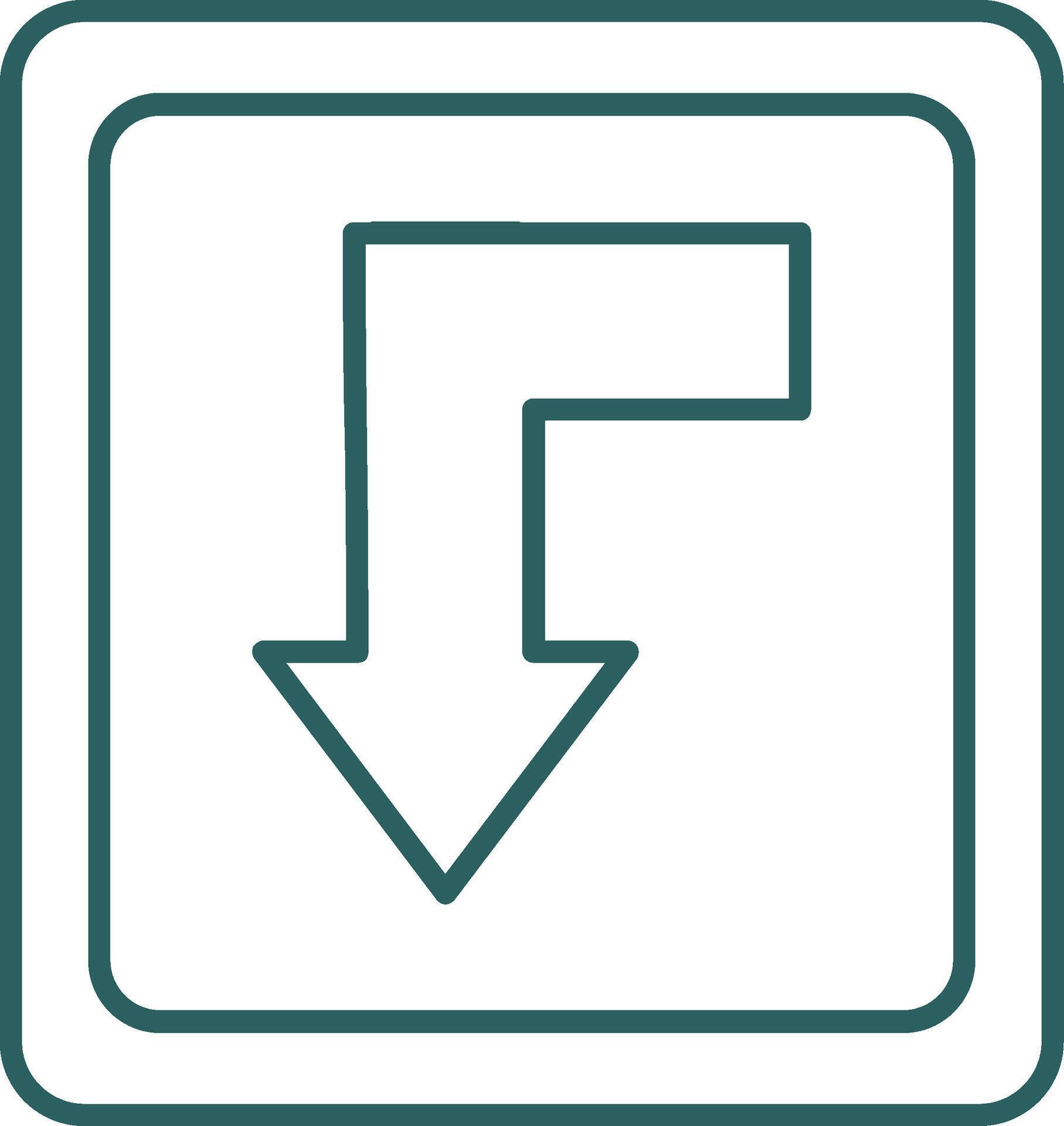Back Line Gradient Round Corner Icon 43003310 Vector Art at Vecteezy
