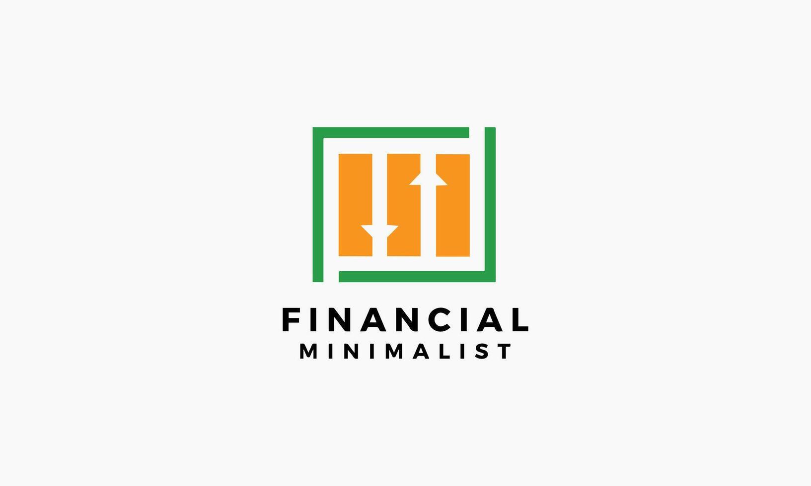 financiero logo diseño modelo vector