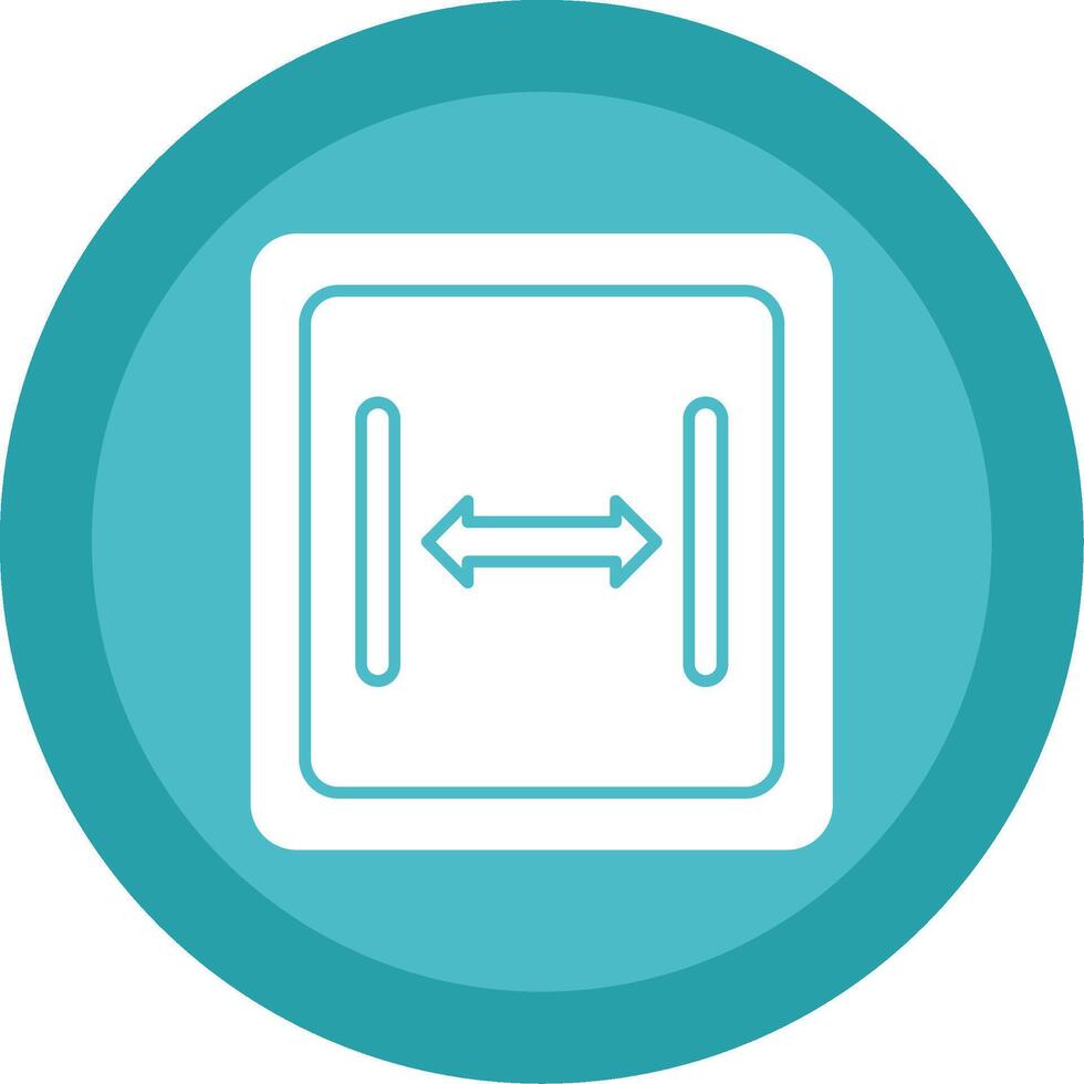Size Glyph Multi Circle Icon vector