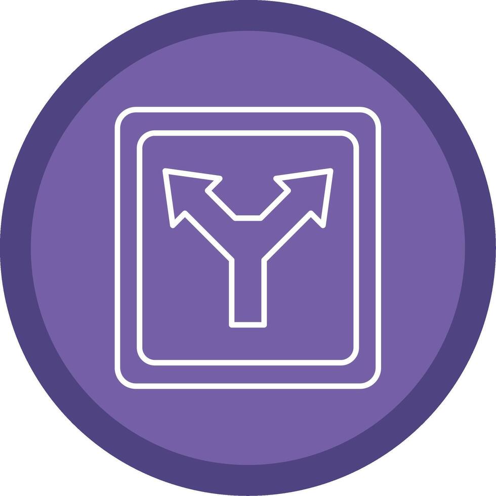 Diverge Line Multi Circle Icon vector
