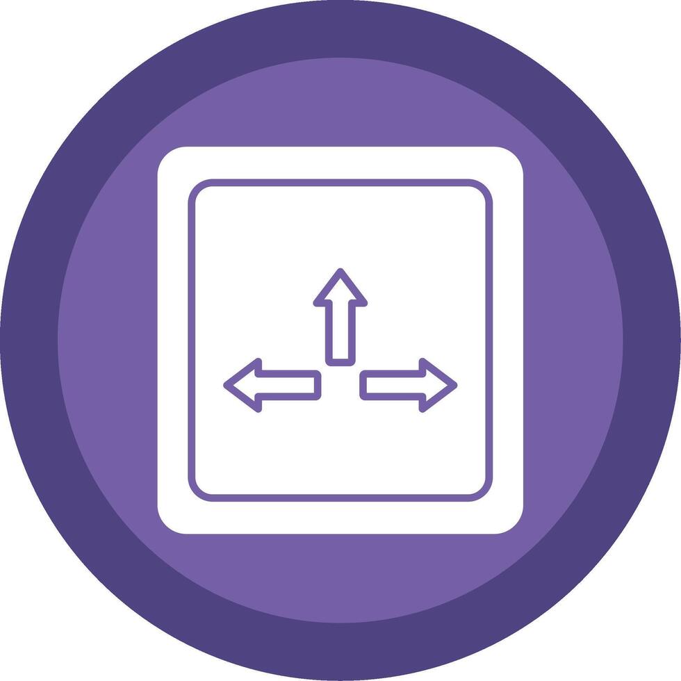 Resize Glyph Multi Circle Icon vector