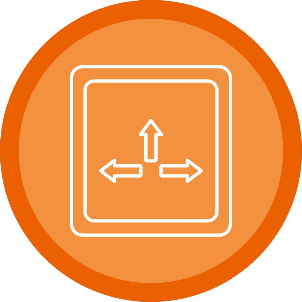 Resize Line Multi Circle Icon vector