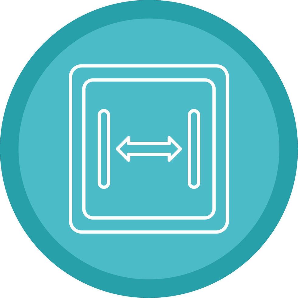 Size Line Multi Circle Icon vector