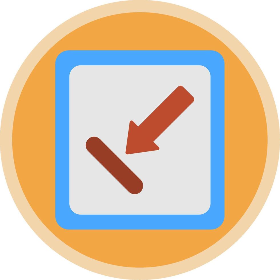 Objective Flat Multi Circle Icon vector
