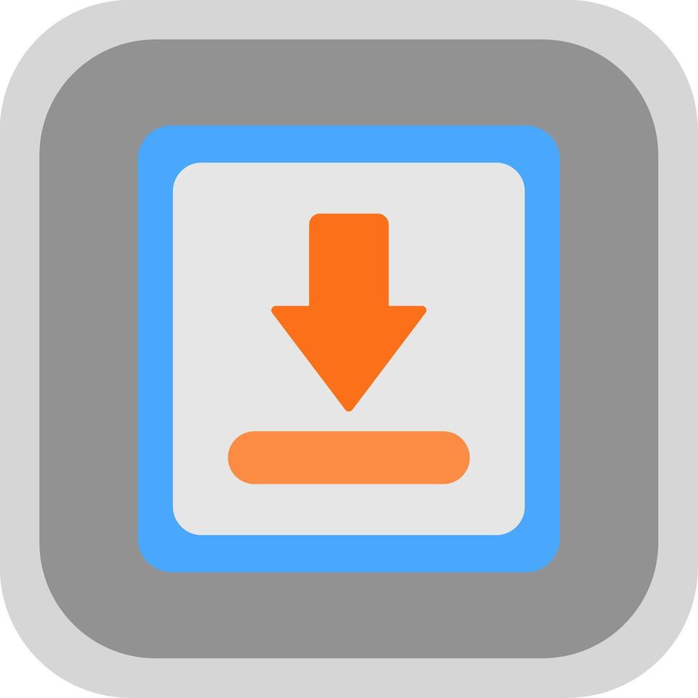 Download Flat Round Corner Icon vector