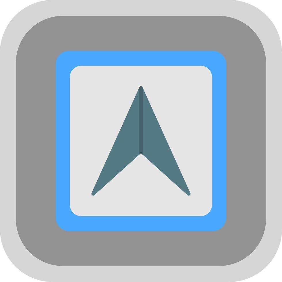 Cursor Flat Round Corner Icon vector