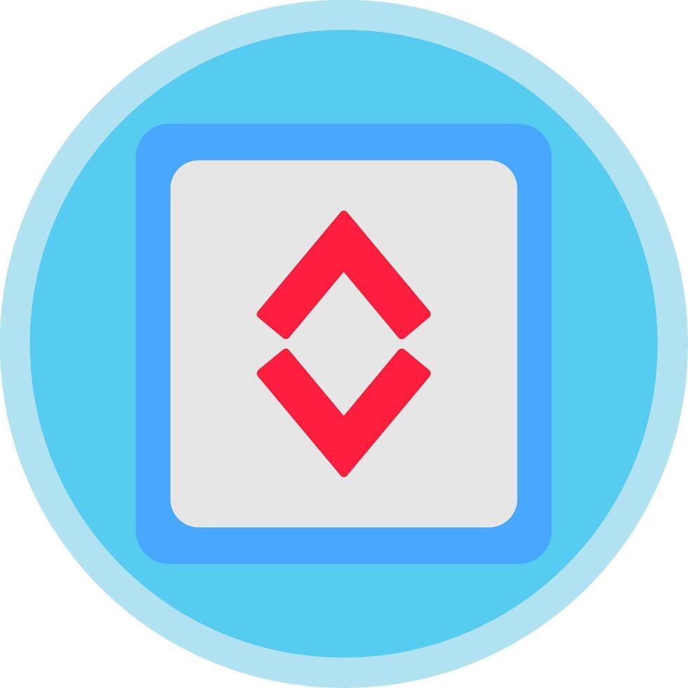 Up Down Flat Multi Circle Icon vector