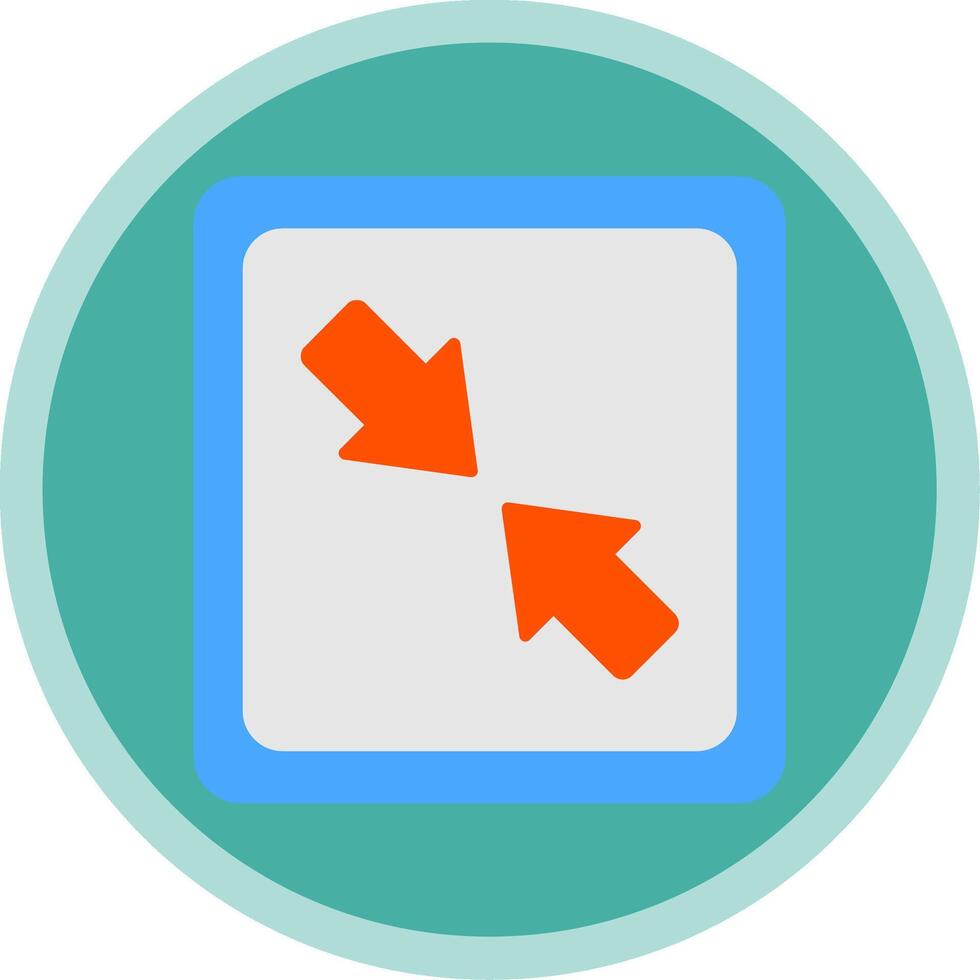 Shrink Flat Multi Circle Icon vector