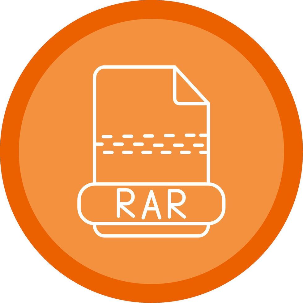 rar línea multi circulo icono vector