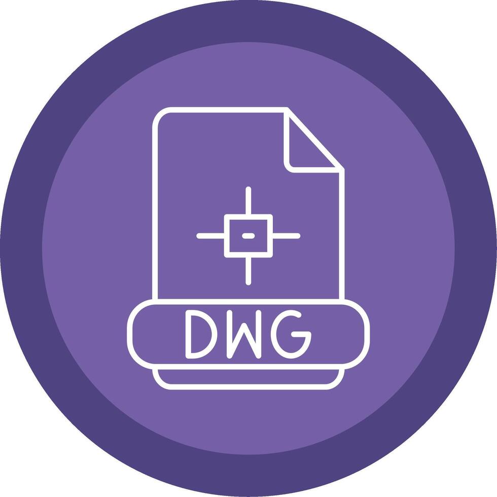 Dwg Line Multi Circle Icon vector