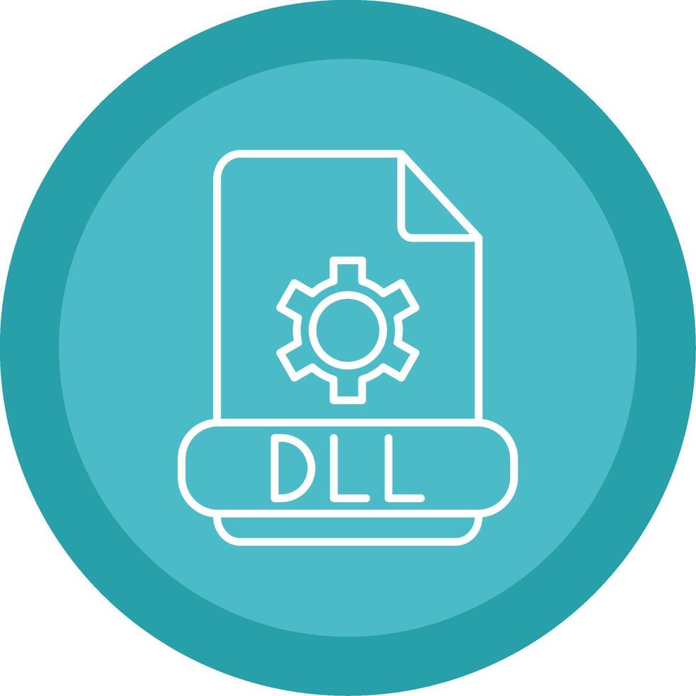 Dll Line Multi Circle Icon vector