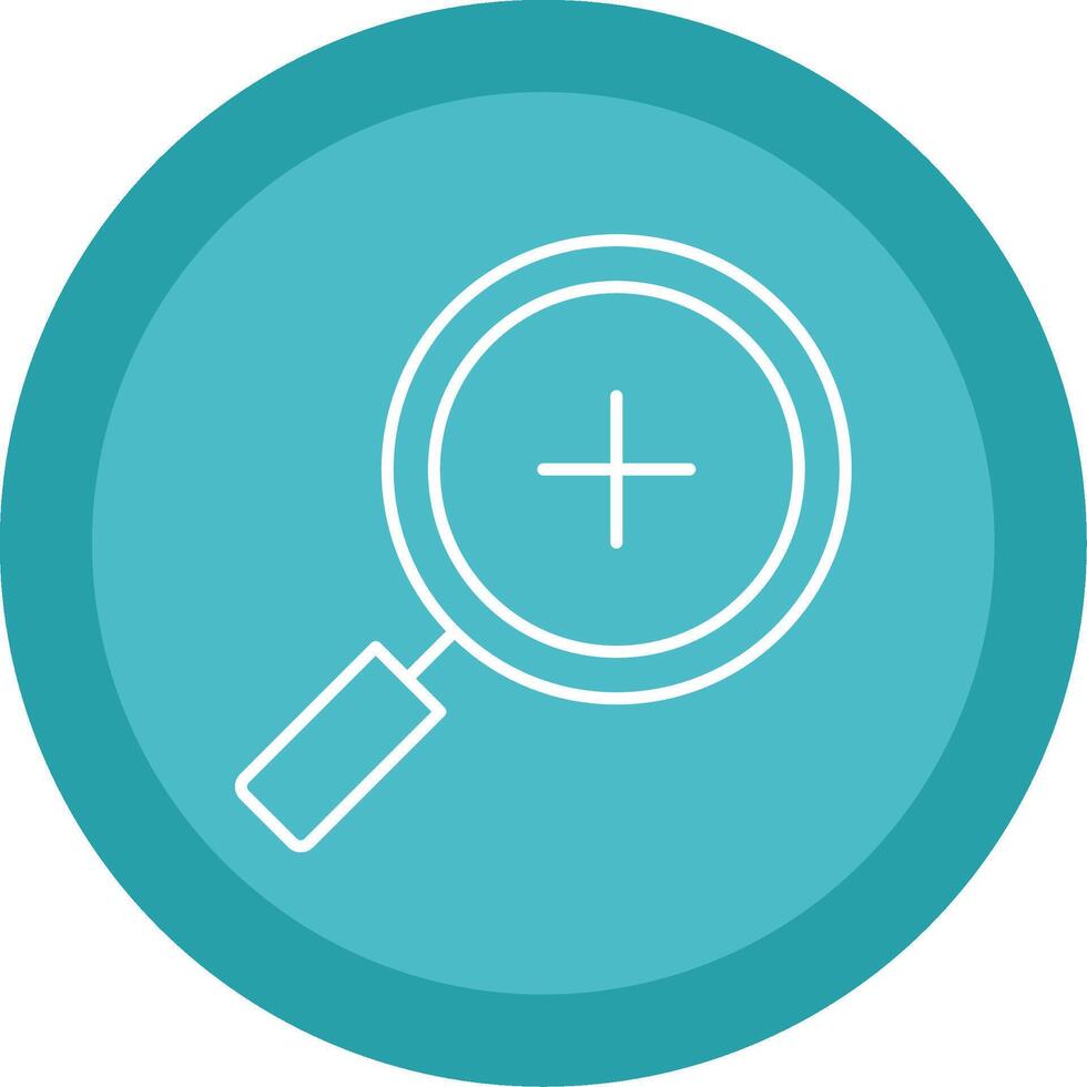 Zoom In Line Multi Circle Icon vector