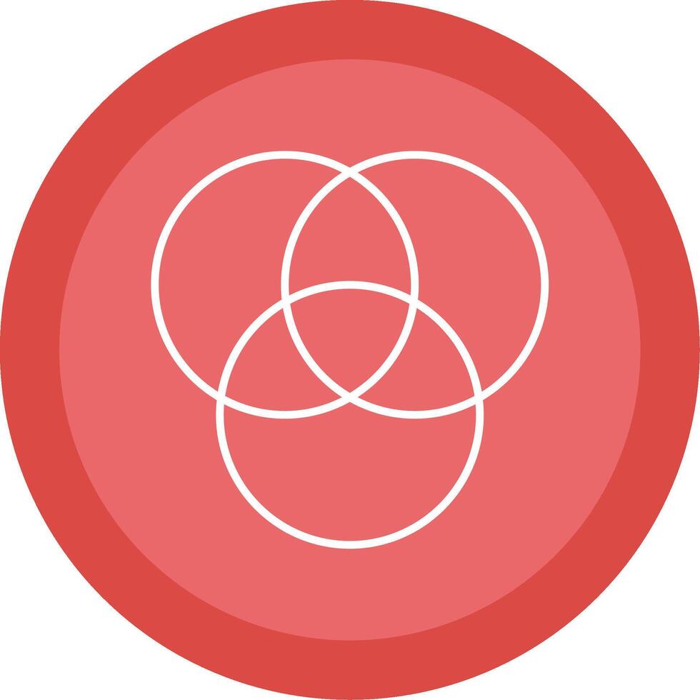 Diagram Line Multi Circle Icon vector