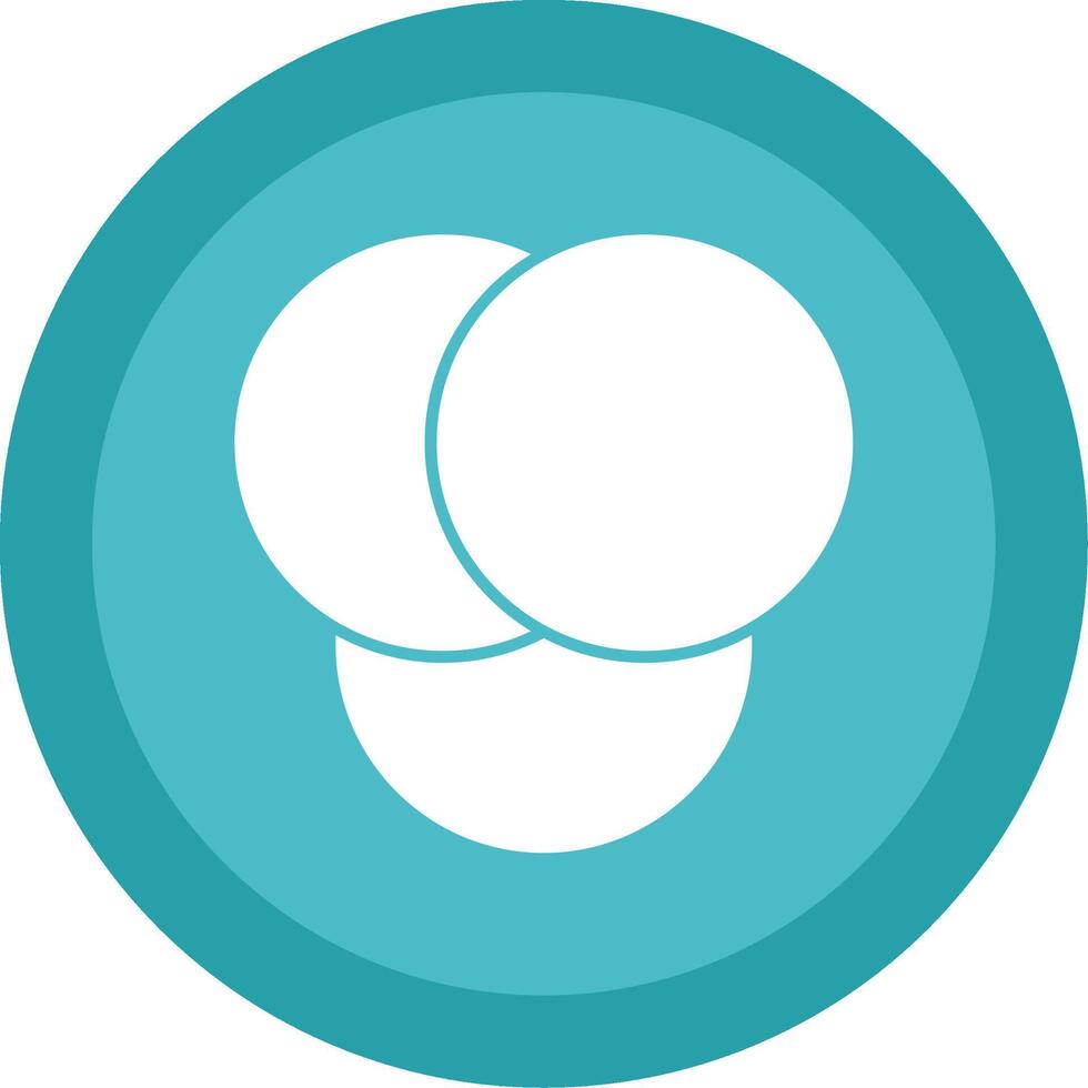 Diagram Glyph Multi Circle Icon vector