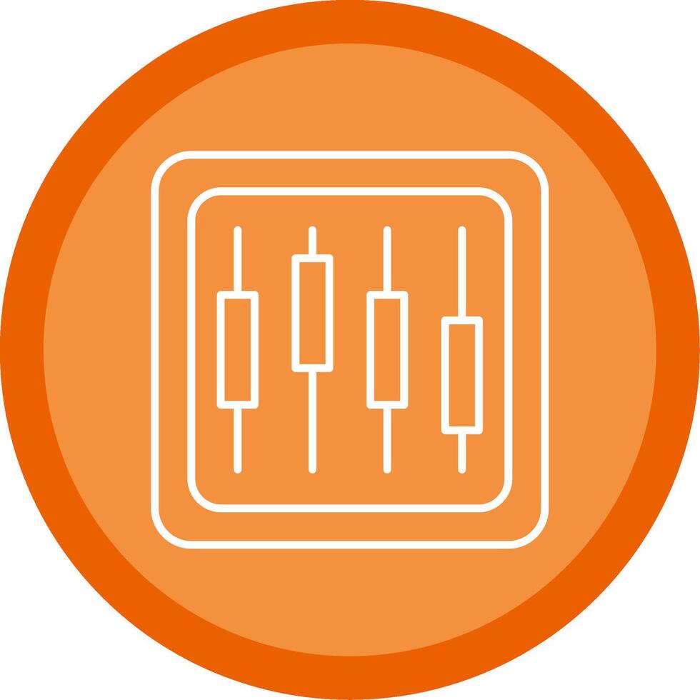 Diagram Line Multi Circle Icon vector