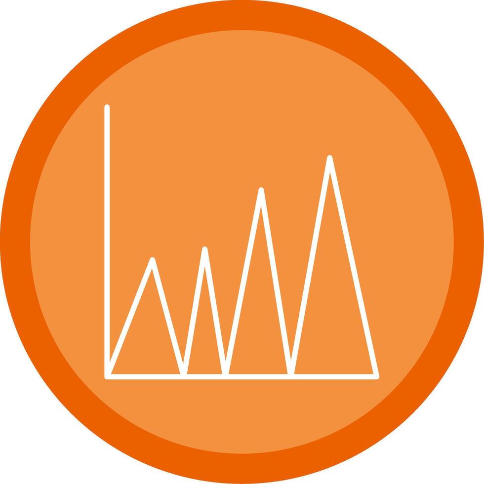 Graph Line Multi Circle Icon vector