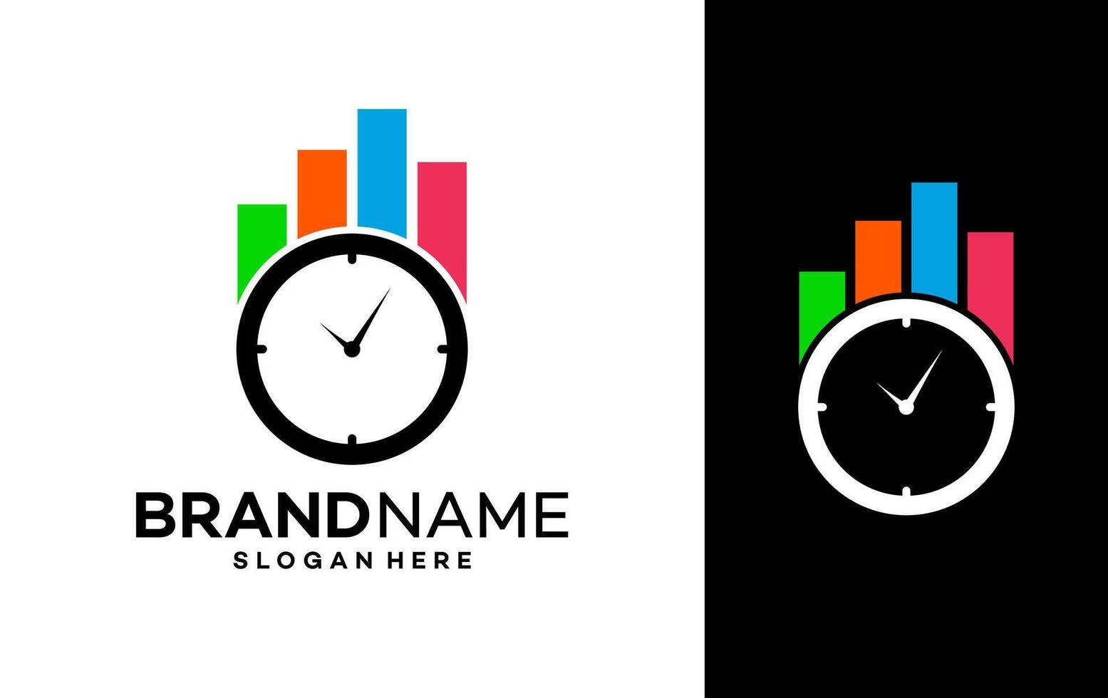 hora logo diseño modelo ilustración vector