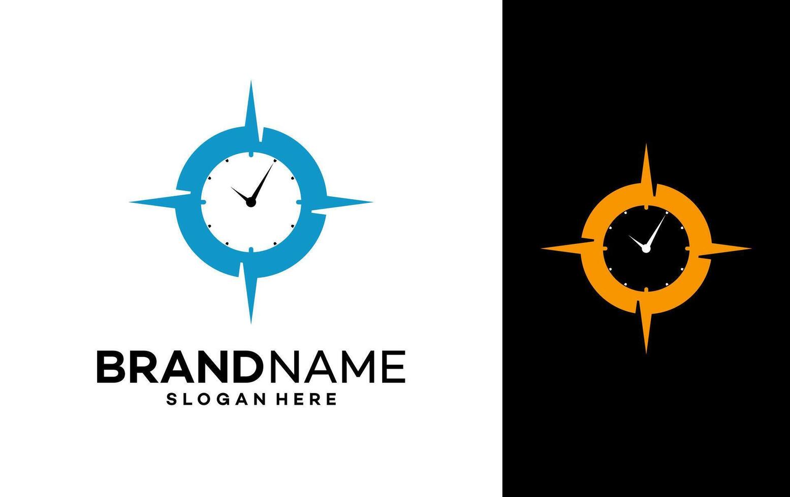 time logo design template illustration vector