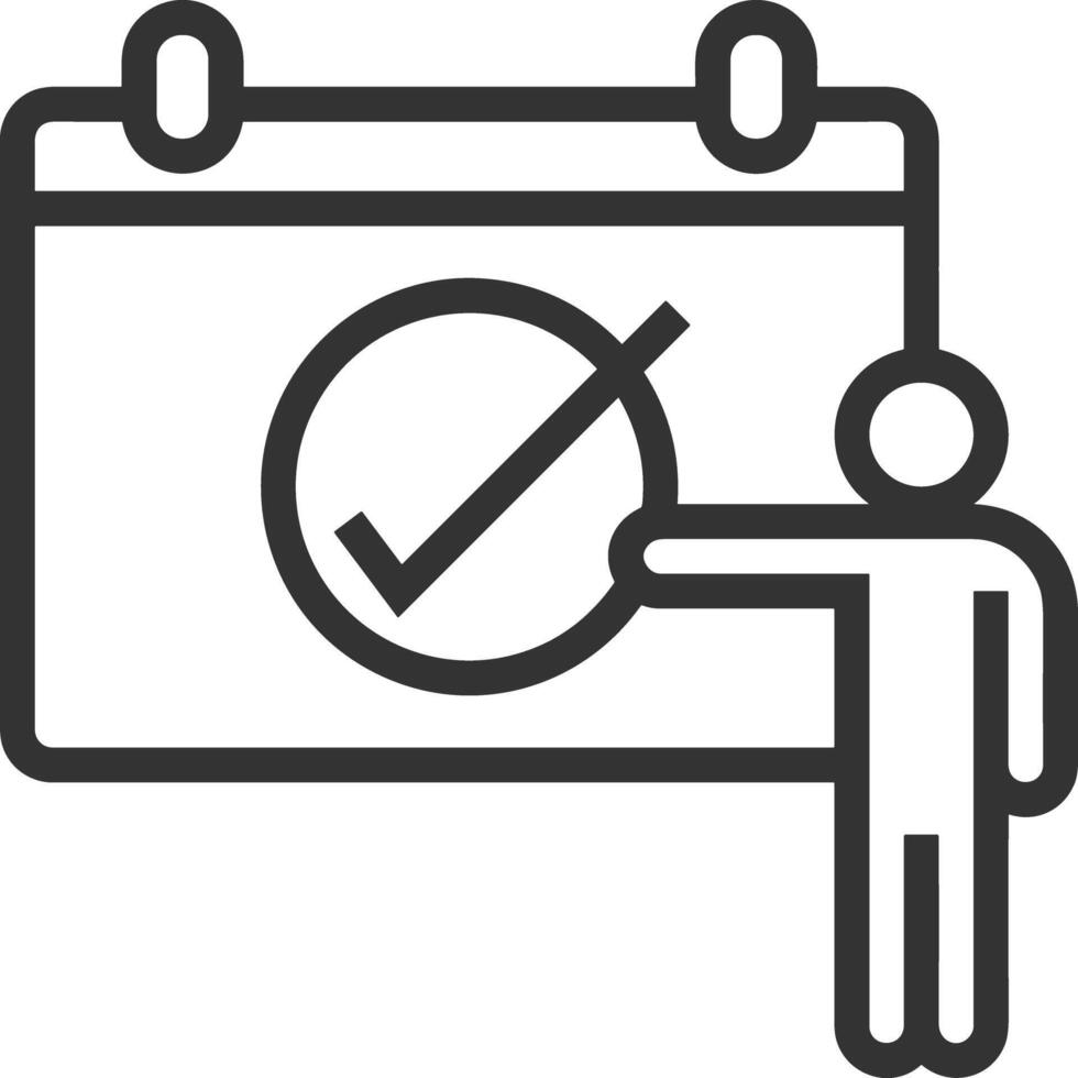 Calendar Icon for schedule reminder symbol image on the white background vector