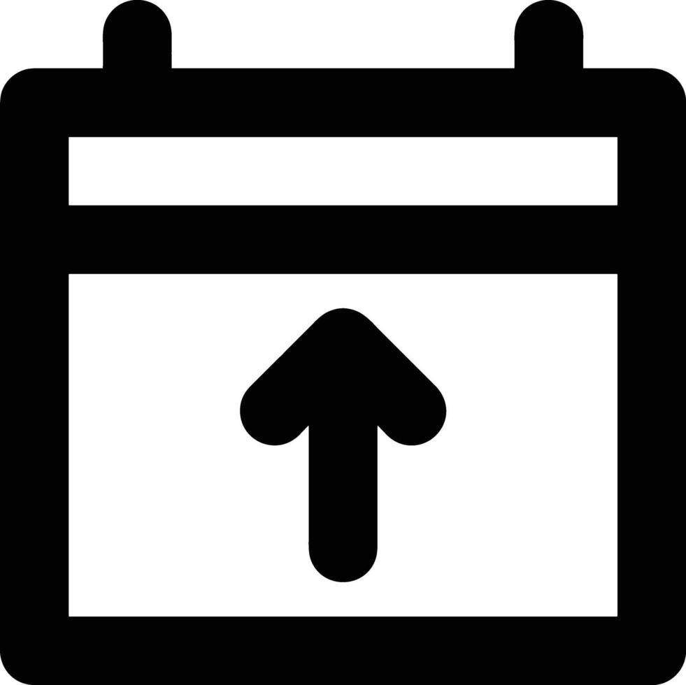 Calendar Icon for schedule reminder symbol image on the white background vector