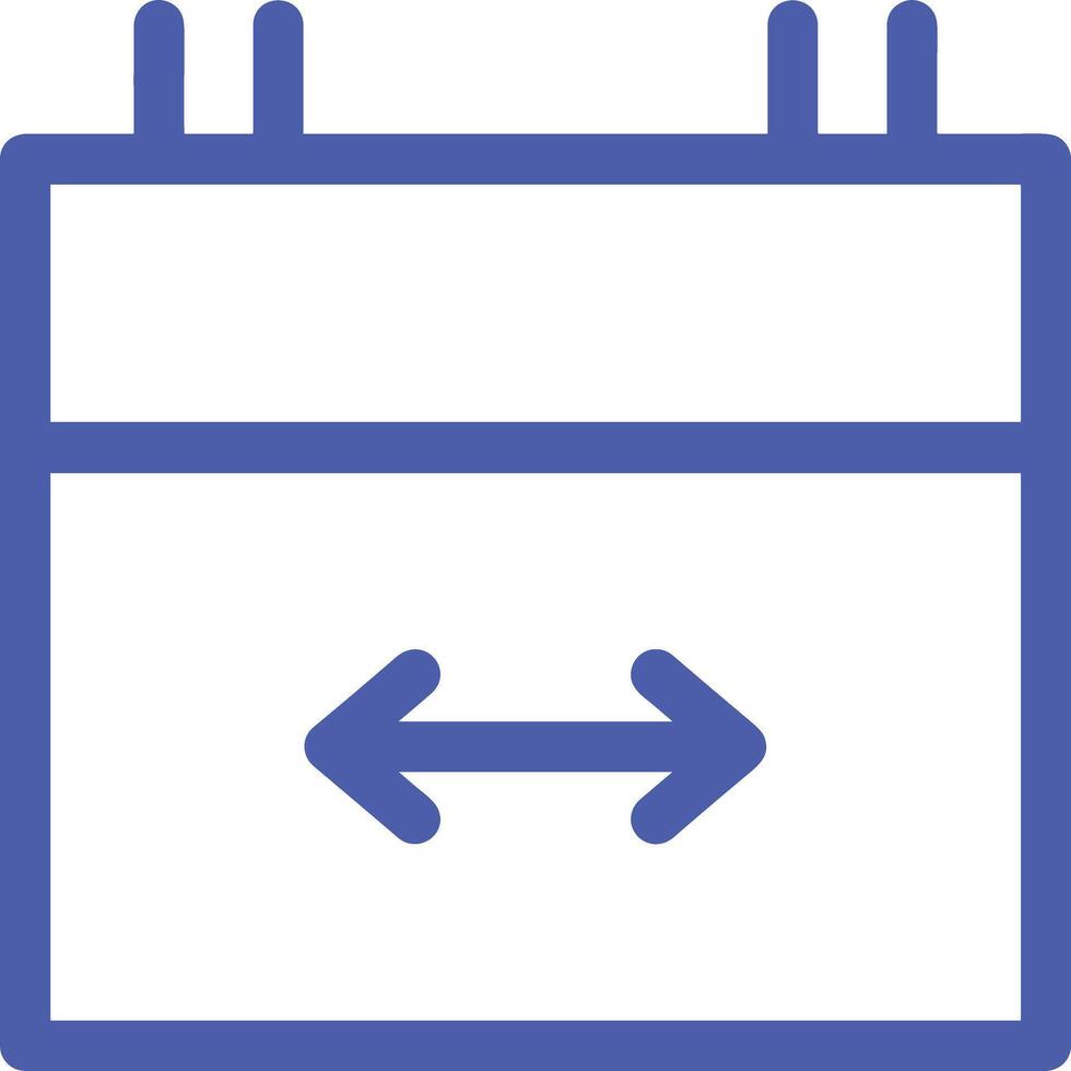 Calendar Icon for schedule reminder symbol image on the white background vector