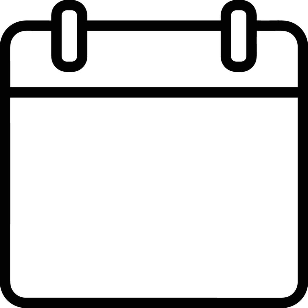 Calendar Icon for schedule reminder symbol image on the white background vector