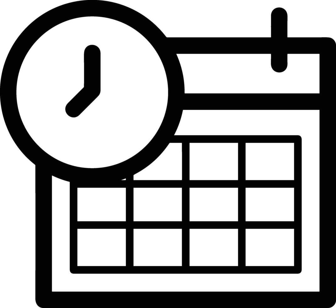 Calendar Icon for schedule reminder symbol image on the white background vector