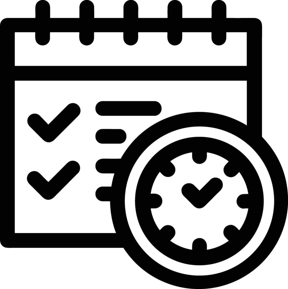 Calendar Icon for schedule reminder symbol image on the white background vector