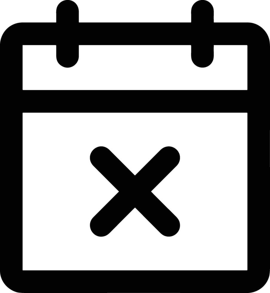 Calendar Icon for schedule reminder symbol image on the white background vector