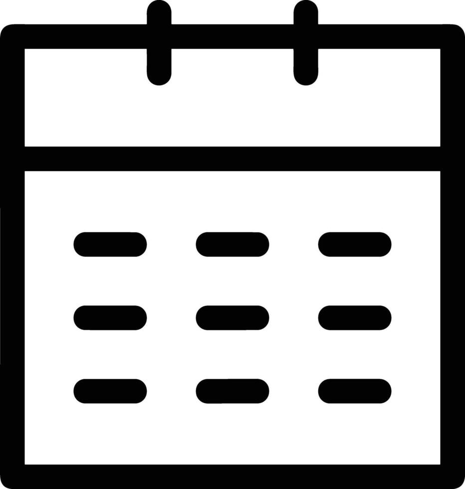 Calendar Icon for schedule reminder symbol image on the white background vector