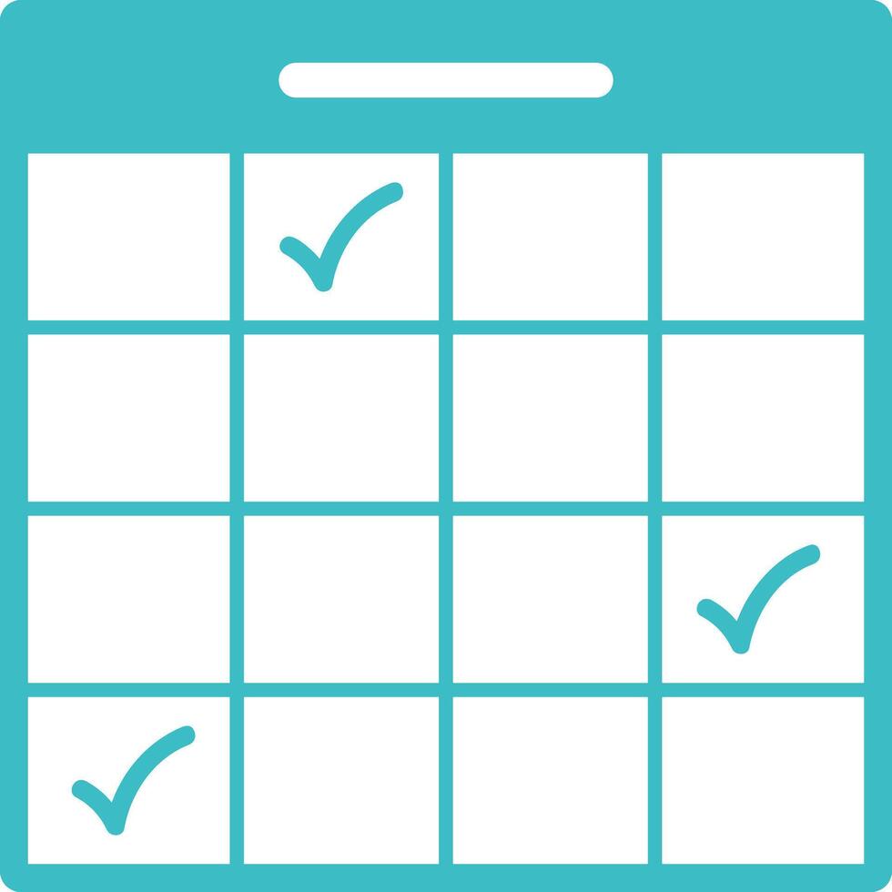 Calendar Icon for schedule reminder symbol image on the white background vector