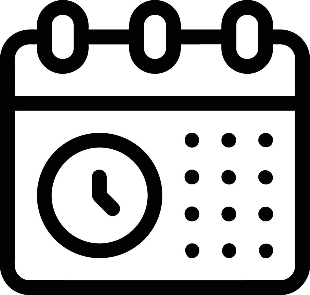 Calendar Icon for schedule reminder symbol image on the white background vector