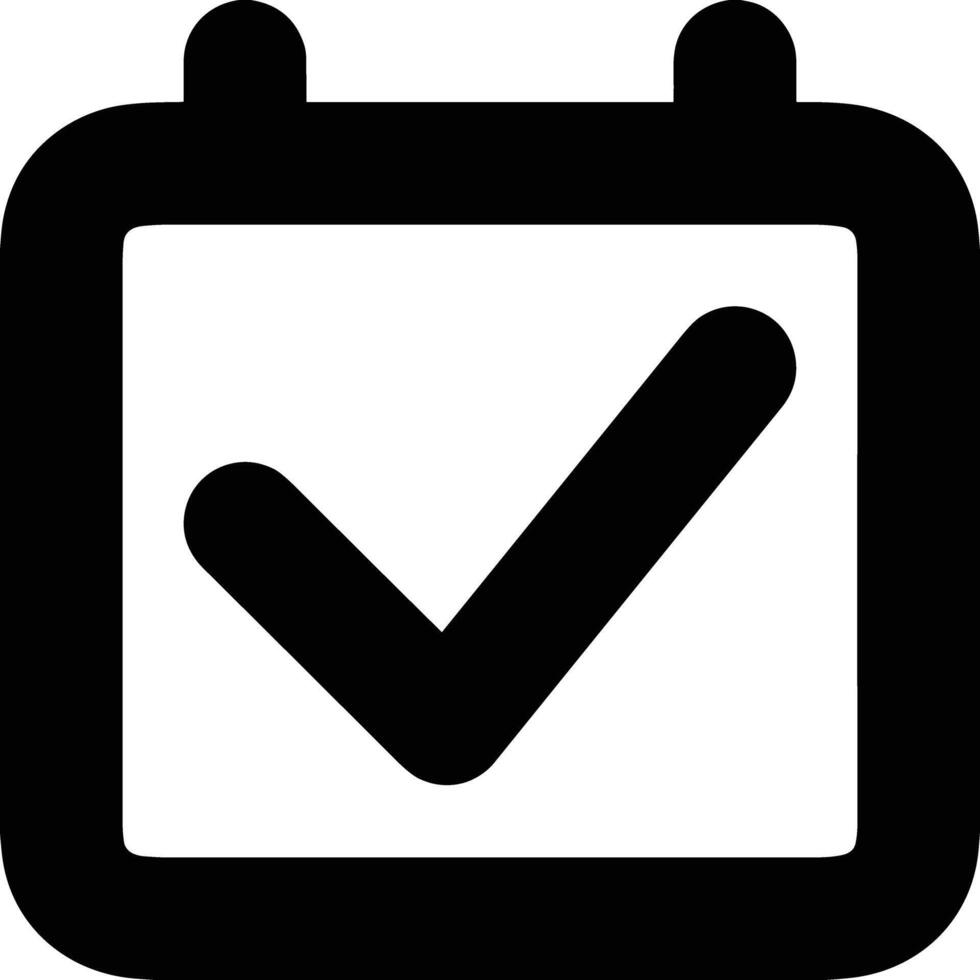 Calendar Icon for schedule reminder symbol image on the white background vector