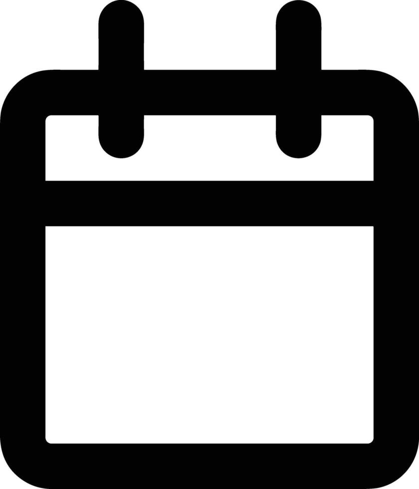Calendar Icon for schedule reminder symbol image on the white background vector