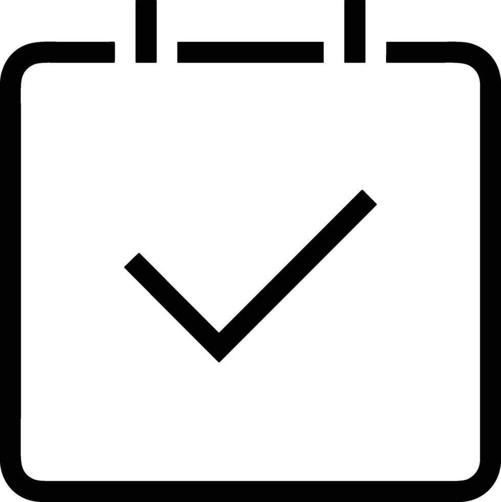 Calendar Icon for schedule reminder symbol image on the white background vector