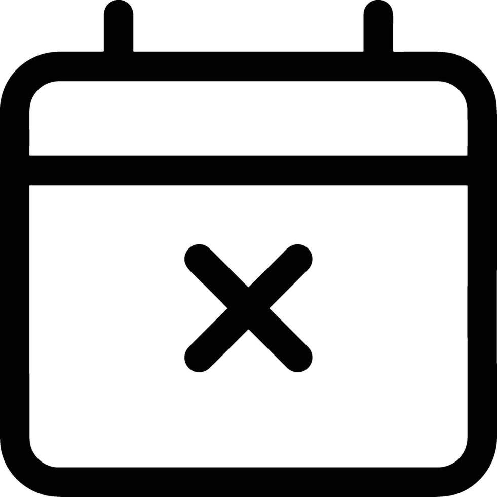 Calendar Icon for schedule reminder symbol image on the white background vector